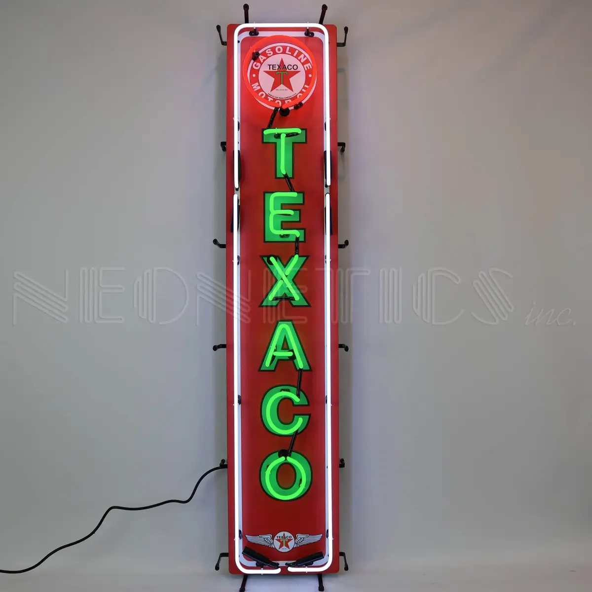 Neonetics 5Vttex Neon Sign Texaco Vertical 1