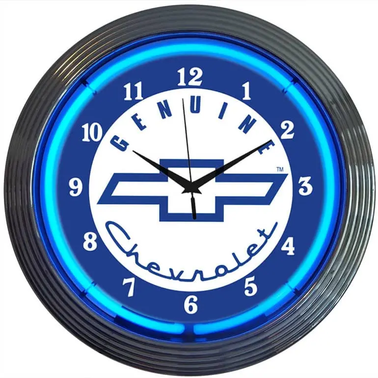 Neonetics 8Chevy Neon Clock Genuine Chev 1