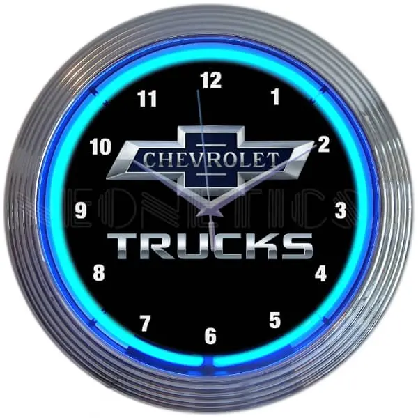 Neonetics 8Chvtk Chevy Trucks Neon Clock 1