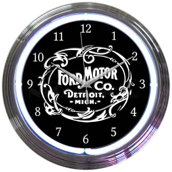 Neonetics 8Frdmc Neon Clock Ford 1903 1