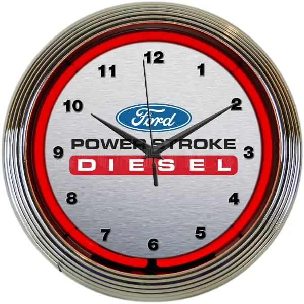 Neonetics 8Frdps Powerstroke Neon Clock 1
