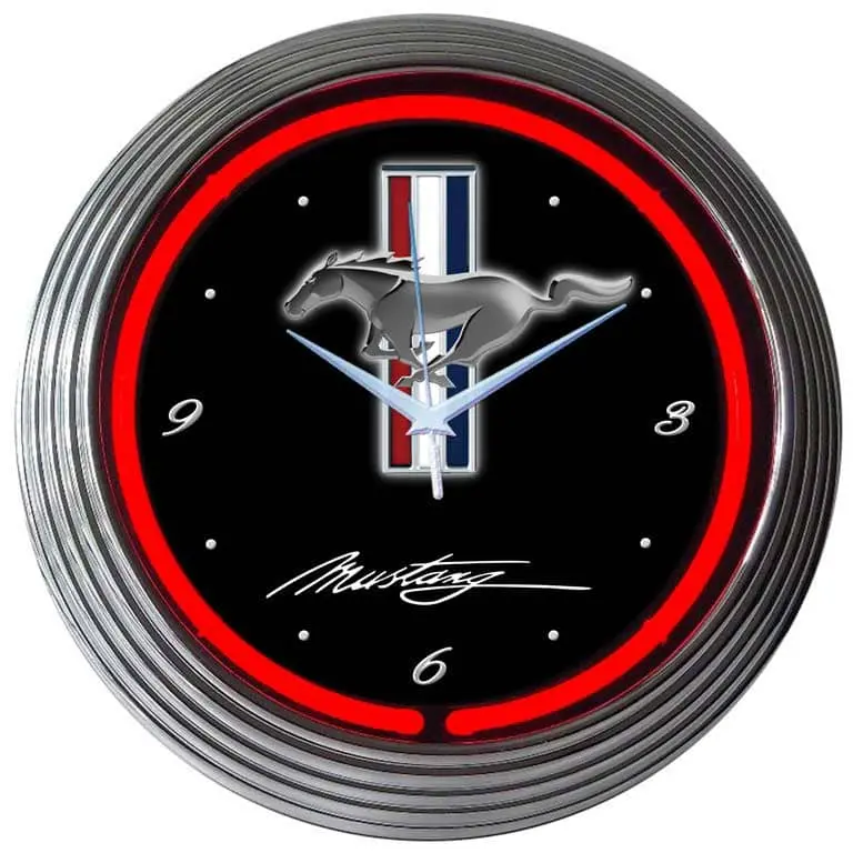 Neonetics 8Mustang Neon Clock Ford Mustang 1