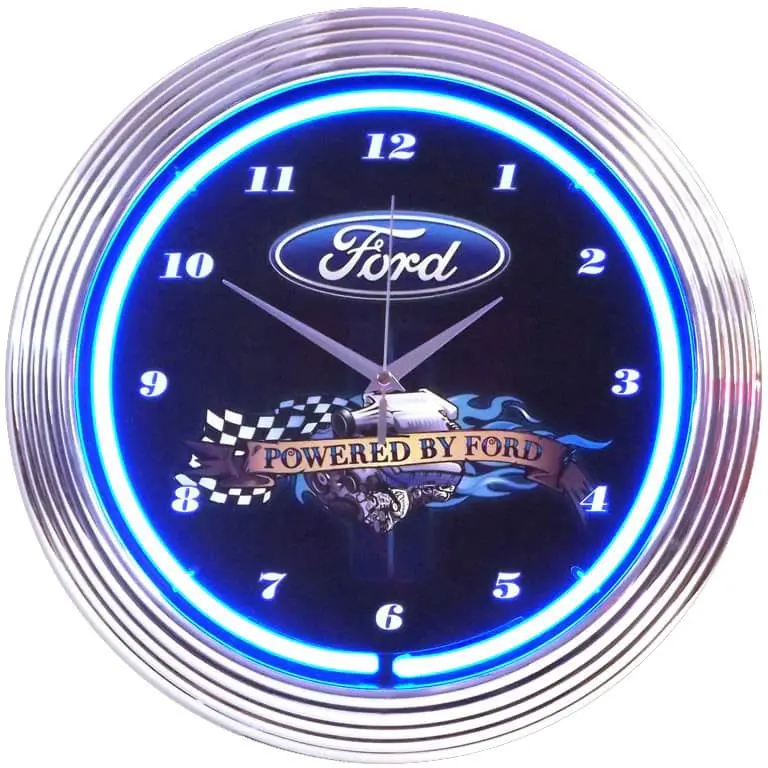 Neonetics 8Pwdford Neon Clock Powered By 1