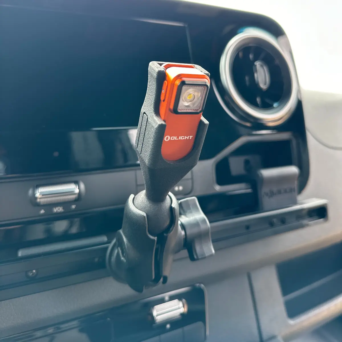Terra X Olight Oclip Mount – Navilight Cockpit Light For Vans & Ram Mount Systems 1
