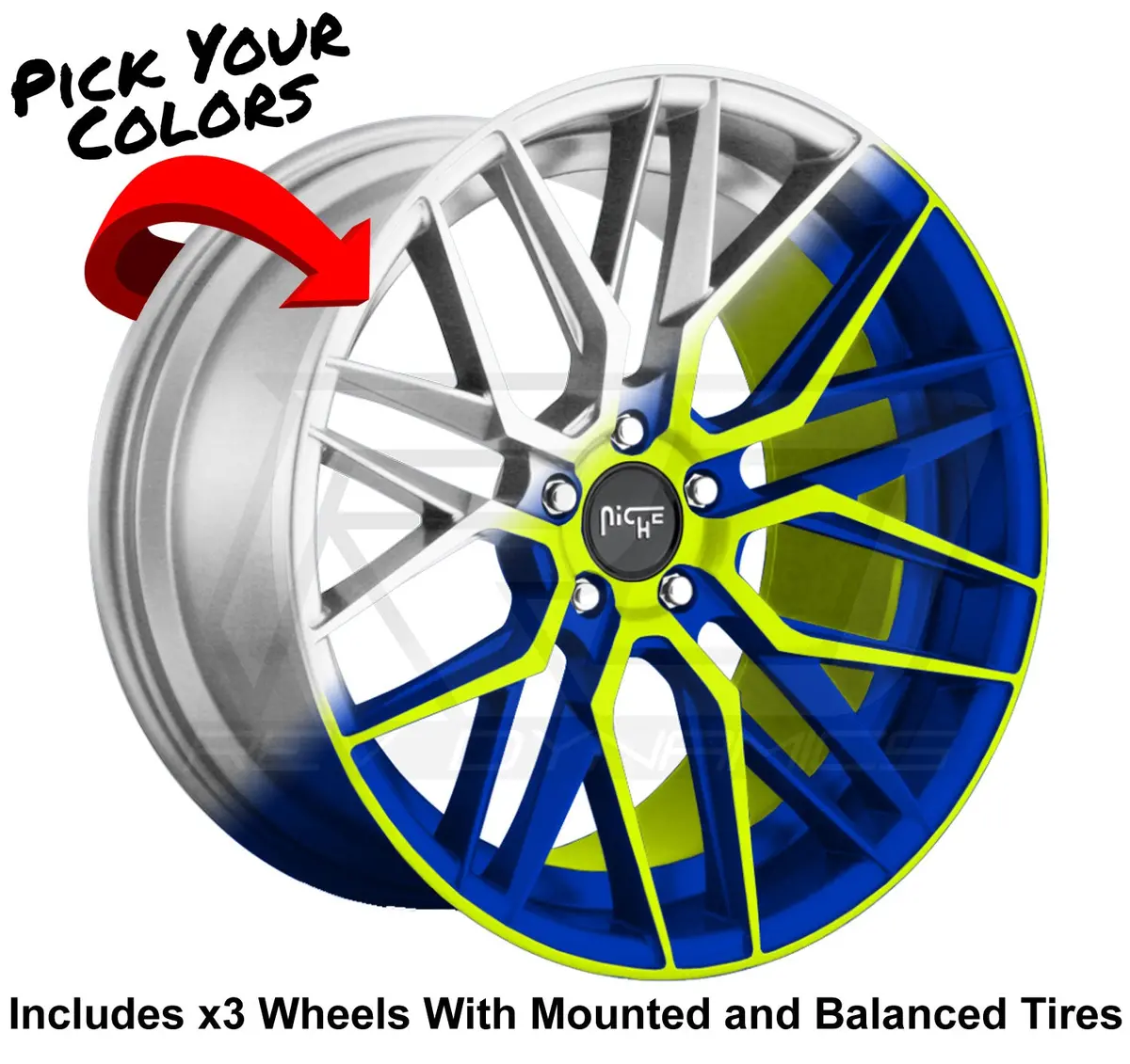 Niche Gamma 20" Slingshot Wheel And Tire Package 1