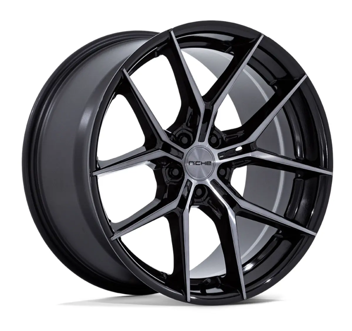 Niche Prodigy 5 C8 Corvette 19" Front 20" Rear Wheel And Tire Package 1