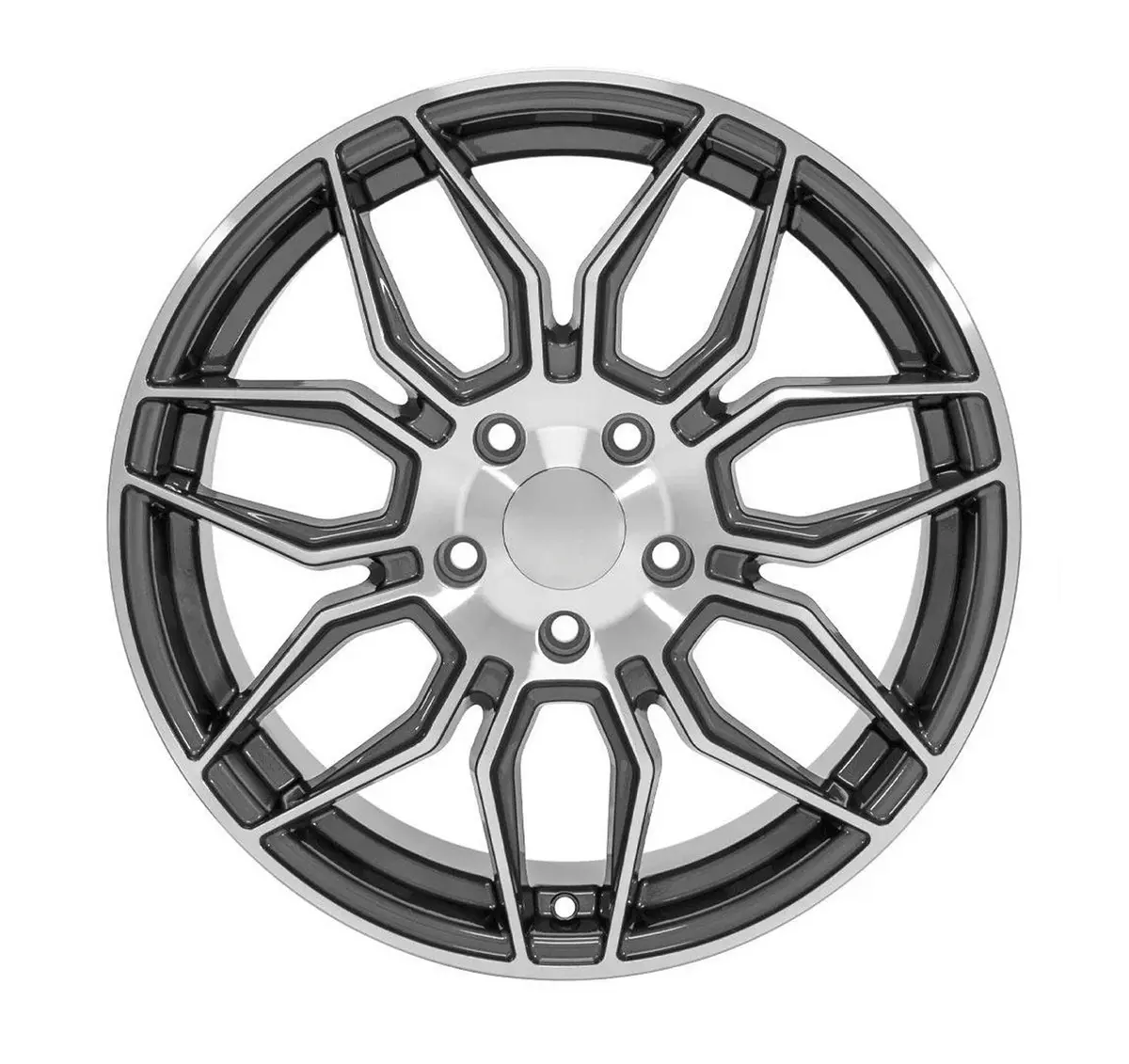 Oe Wheels Cv03 C7 Stingray Corvette 18" Front 19" Rear Wheel And Tire Package 2