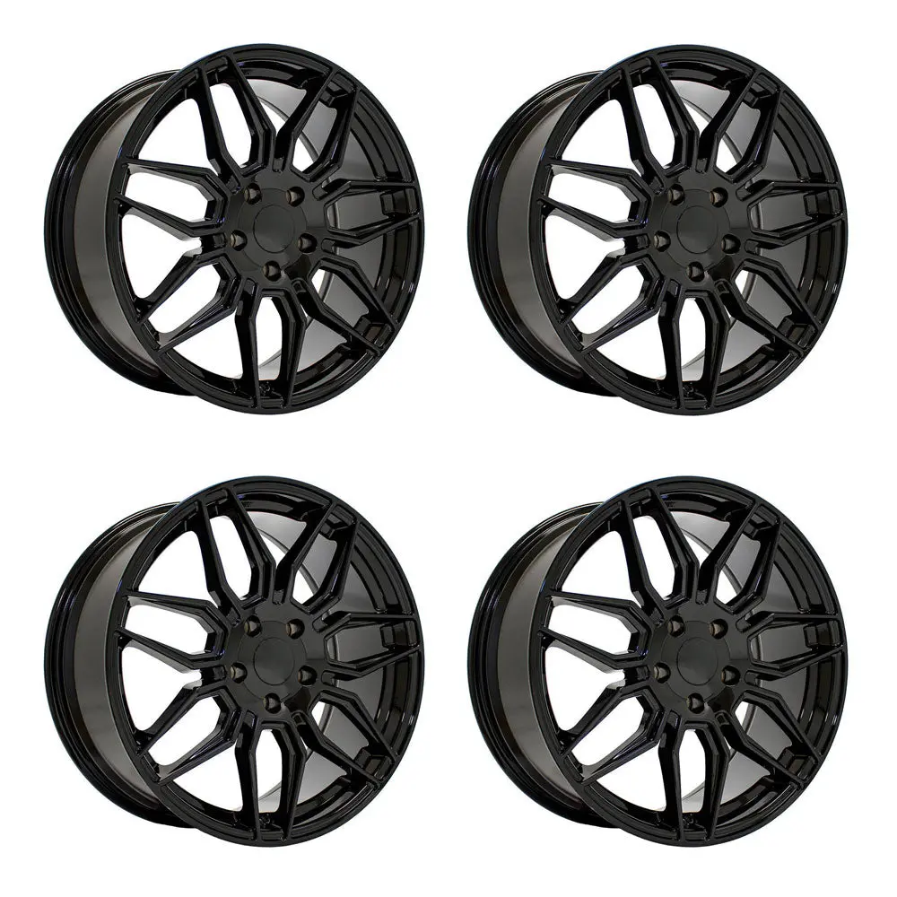 Oe Wheels Cv03d C8 Corvette 19" Front 20" Rear Wheel And Tire Package 1