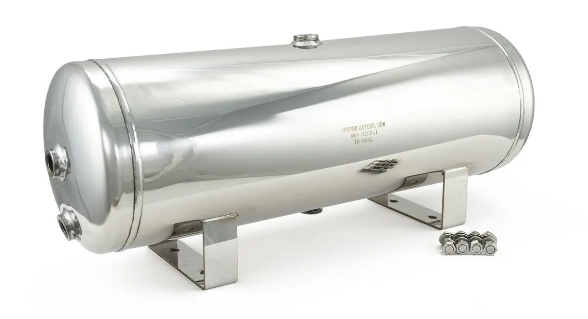 Open Box 5 Gallon Stainless Steel 6 Port Air Tank 1