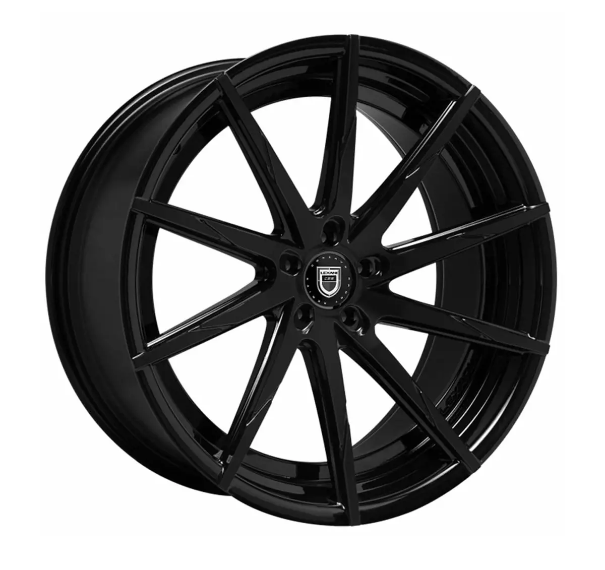 Lexani Css-15 Tesla Model 3 20" Front And Rear Wheel And Tire Package - Black 1
