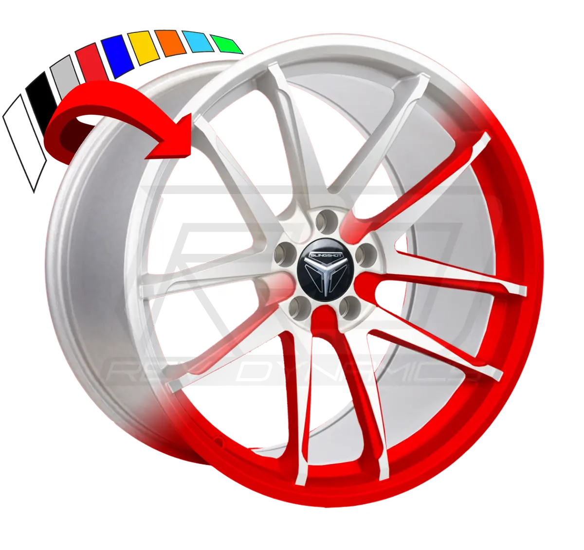 Polaris Slingshot 18" Front And 20" Rear Wheel Powder Coating Service 2