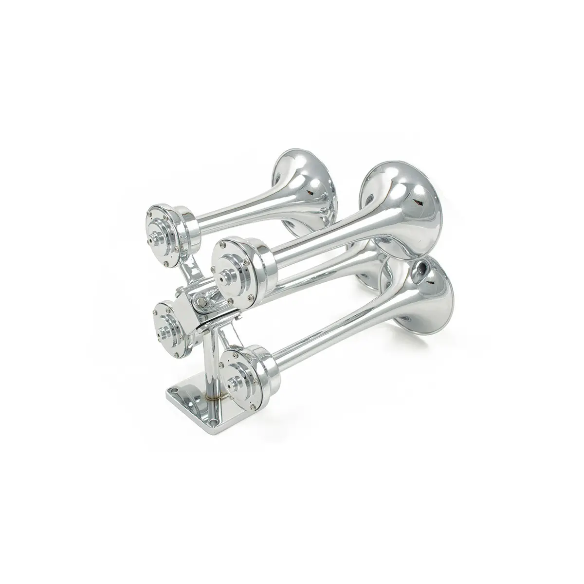 Strombos Chrome Quadruplex Nautical Horn 2