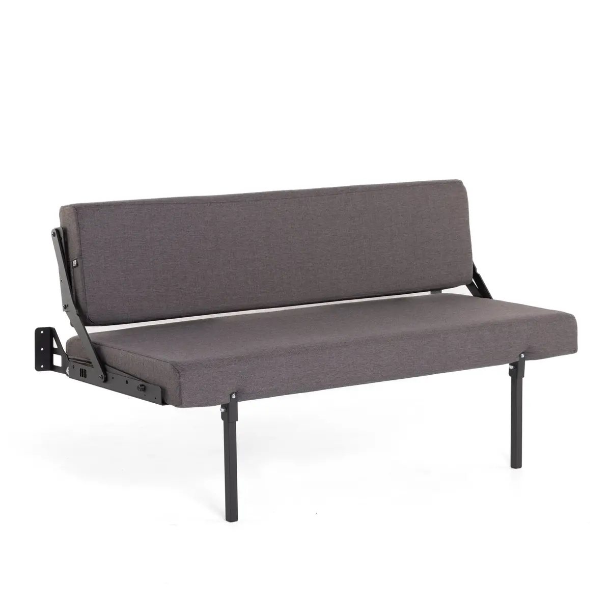 Rb Components 58" Sofa Sleeper - Charcoal Cloth 1
