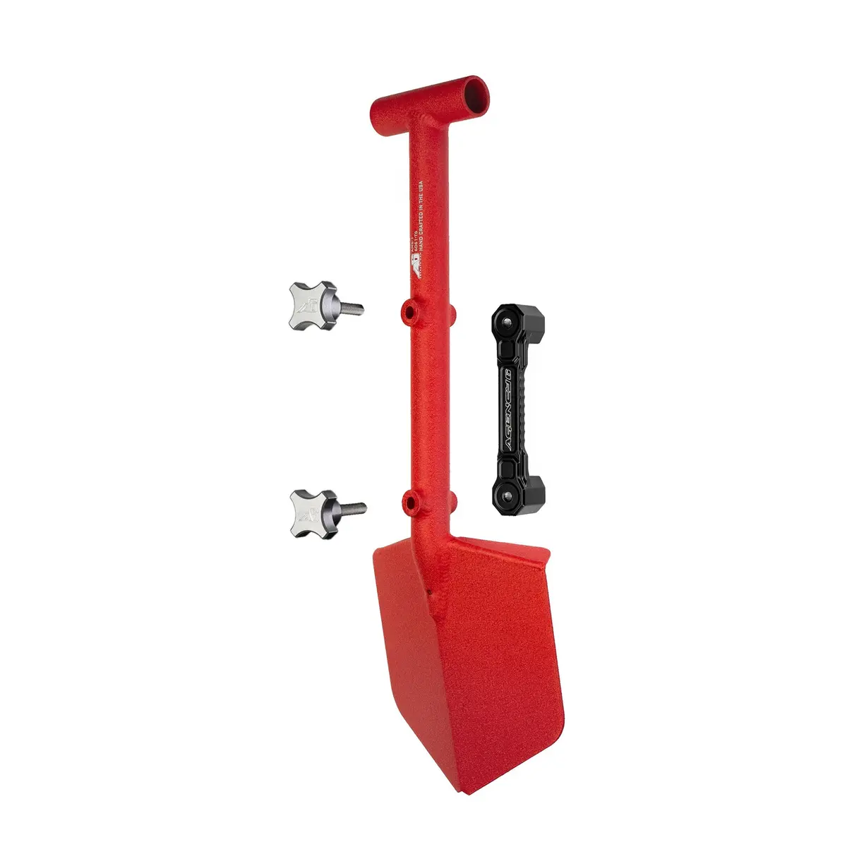 Shovel / Mount Combo - Red Mini Shovel / Black Ssm With Knobs 1