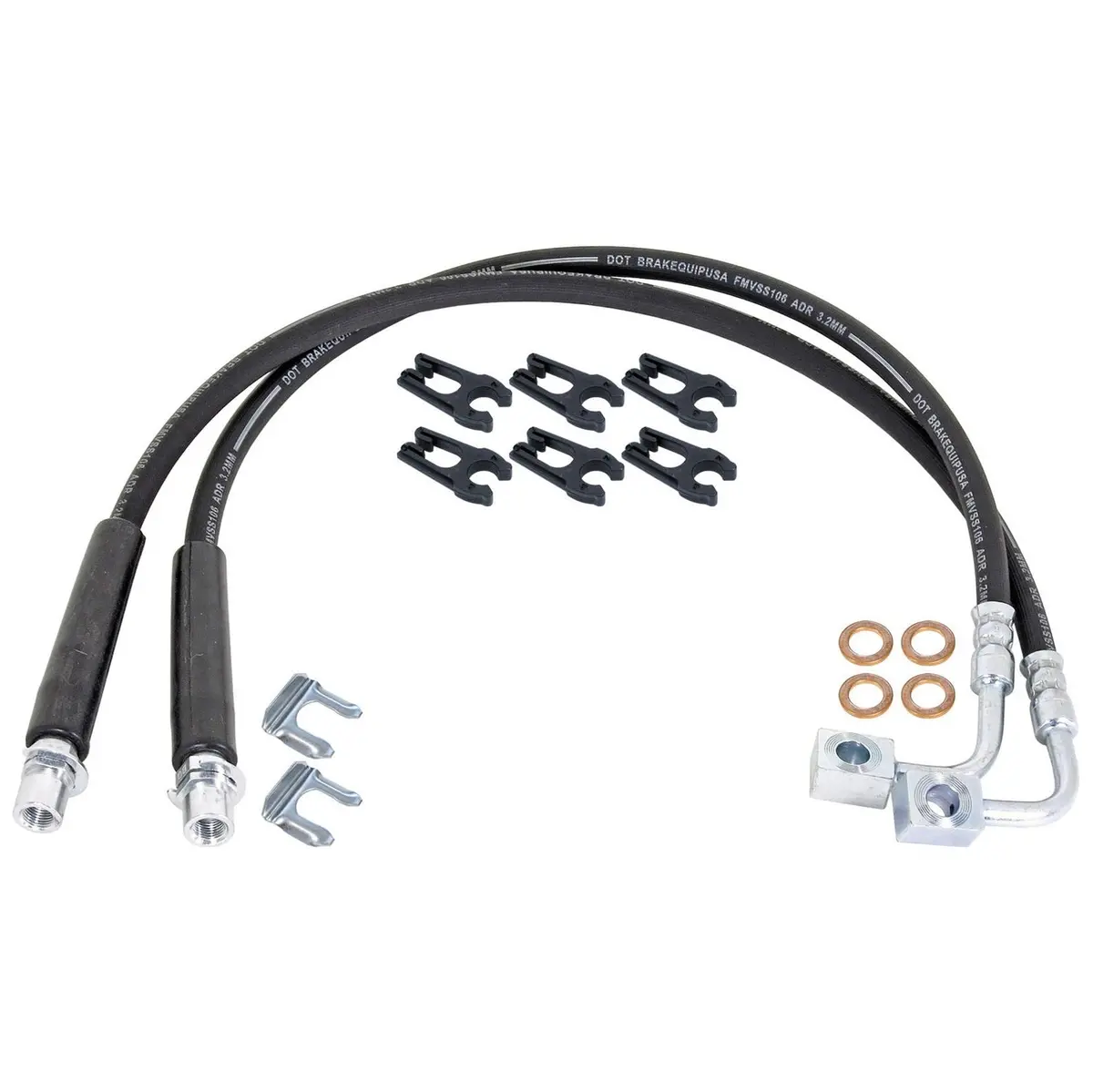 Rockjock 4X4 Rj-156400-101 Brake Hose Kit 1