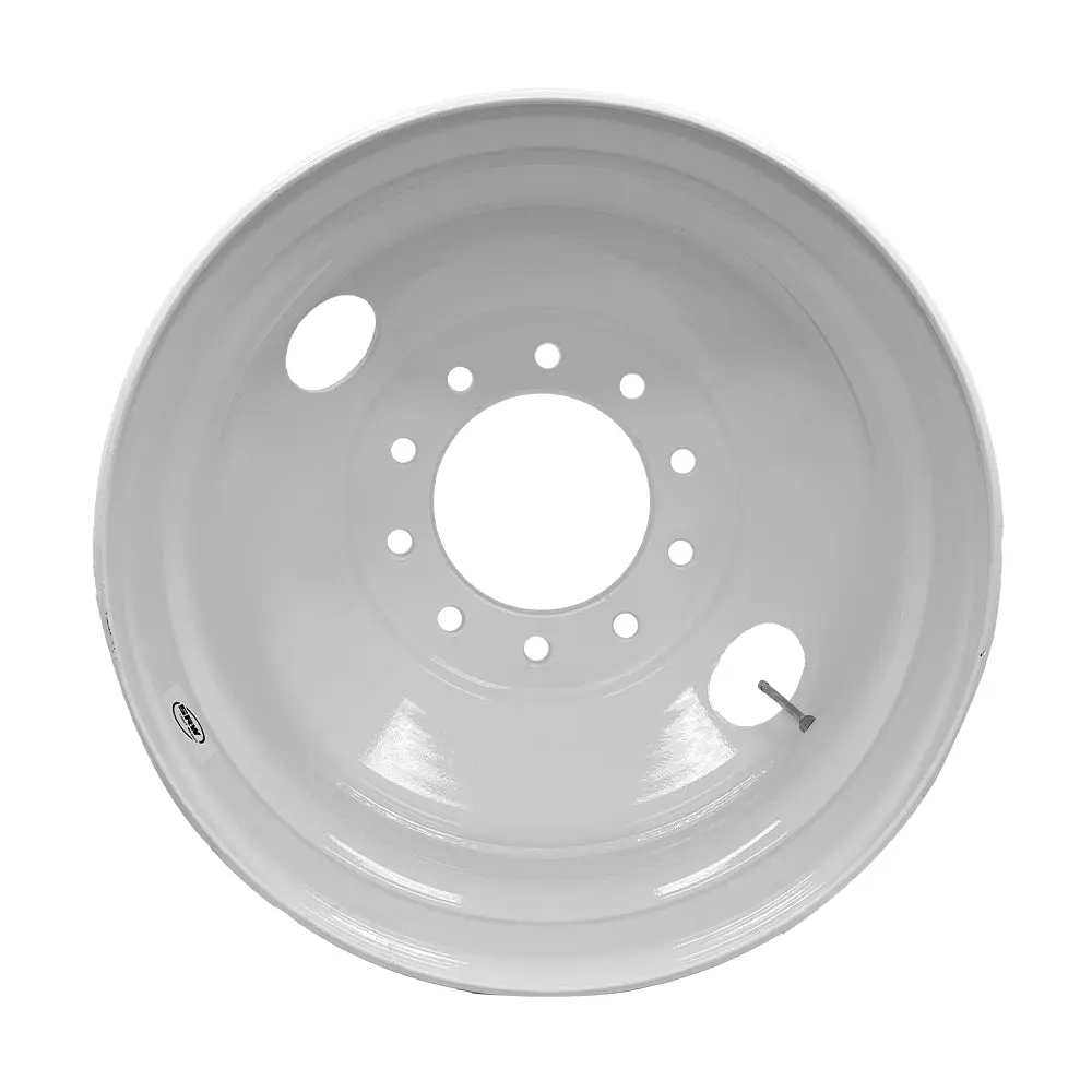 Set Of 2 Truck Wheel 24.5X8.25 Steel White Speedmax 10X285mm Hub Pilot Offset 168Mm 1