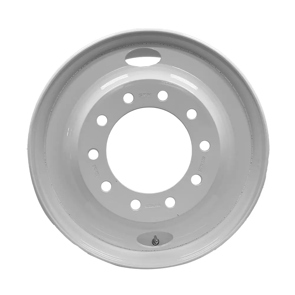 Truck Wheel 24.5X8.25 Steel White Speedmax 10X285mm Hub Pilot Offset 168Mm 2