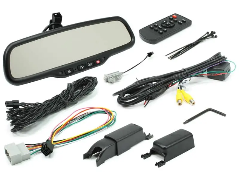 Rostra Powertrain 250-8821 Mirror Monitor With Auto Dimming Glass 4.3" Lcd Monitor 1