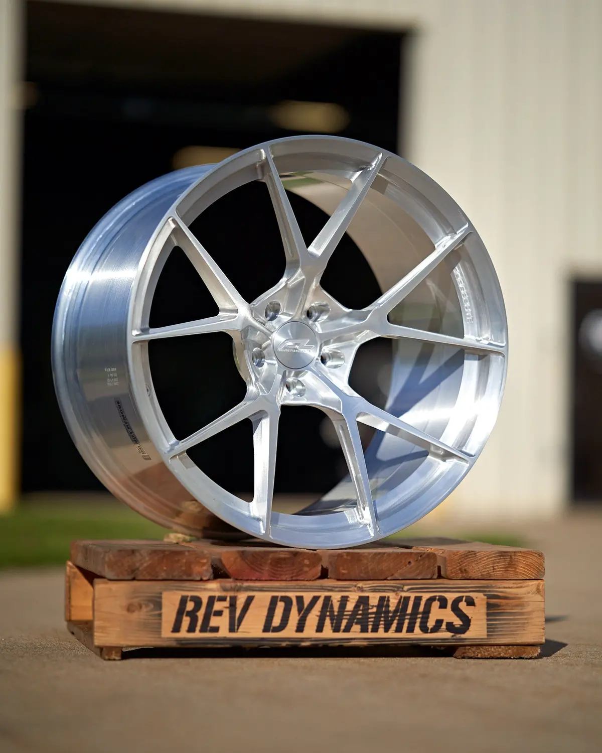 Forgedlite Mc5 C8 Corvette 19" Front 20" Rear Wheel And Tire Package - Brushed Clear 2
