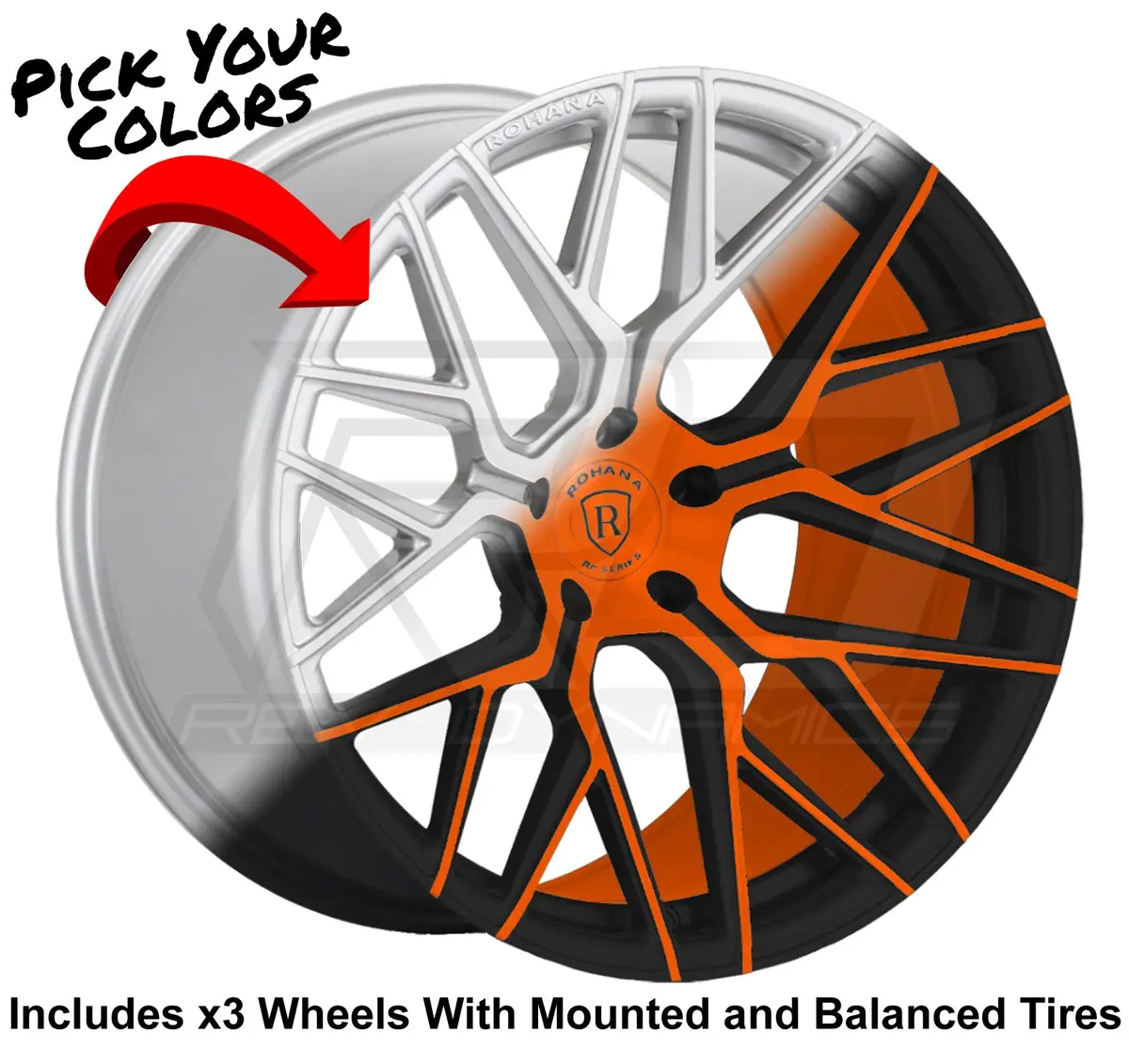 Rohana Rfx10 Slingshot 20" Wheel And Tire Package 1