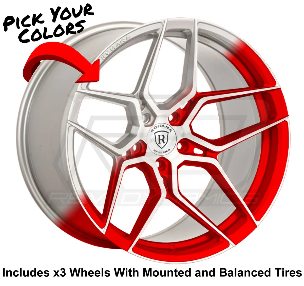 Rohana Rfx11 Slingshot 20" Wheel And Tire Package 1