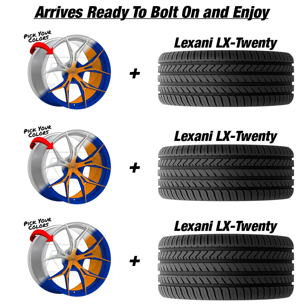 Rohana Rfx5 Slingshot 20" (305 Rear) Wheel And Tire Package 1
