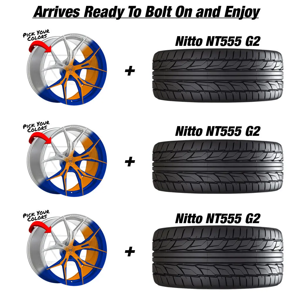 Rohana Rfx5 Slingshot 20" (305 Rear) Wheel And Tire Package 2