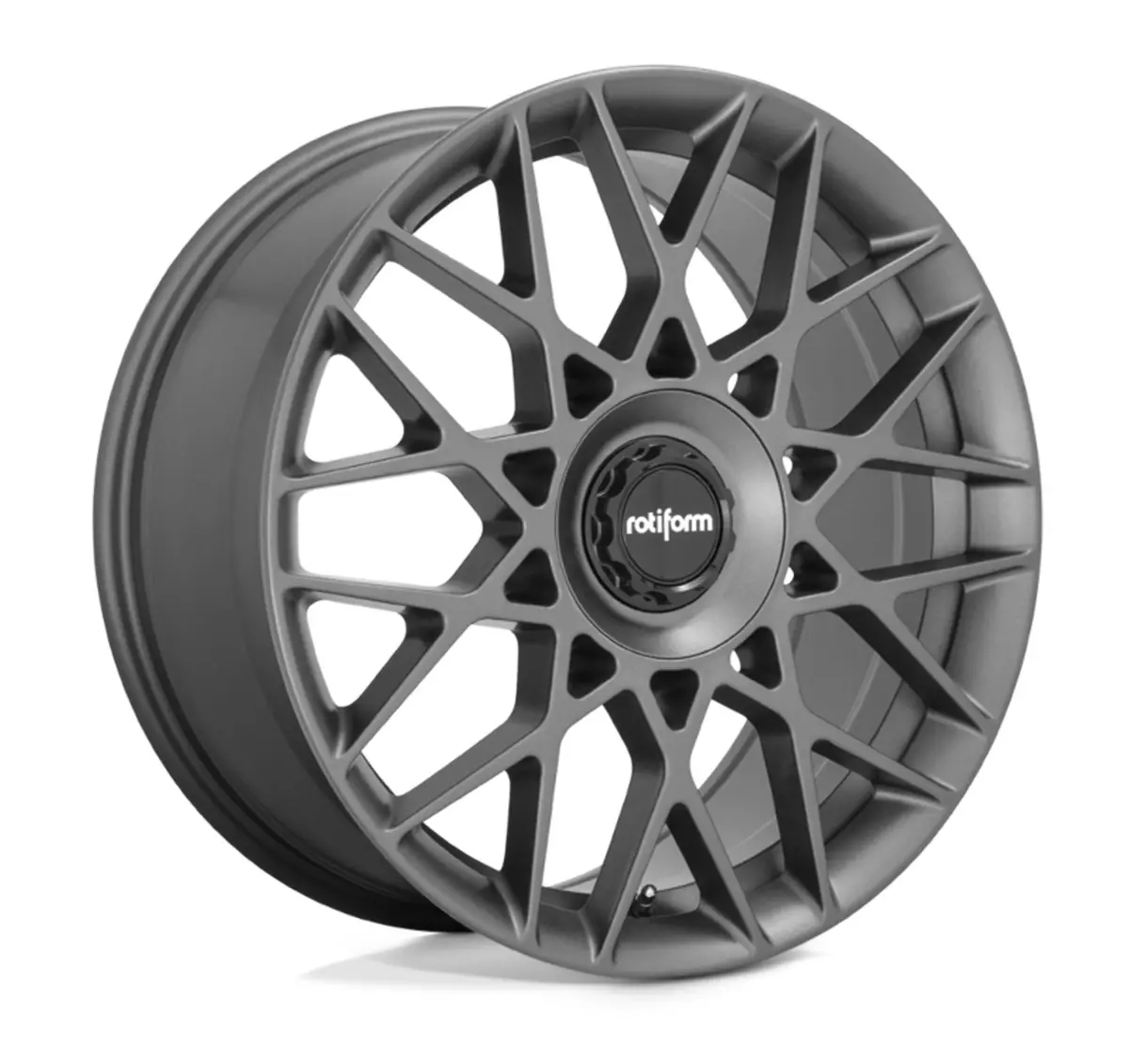 Rotiform Blq-C Tesla Model 3 19" Front And Rear Wheel And Tire Package - Anthracite 1