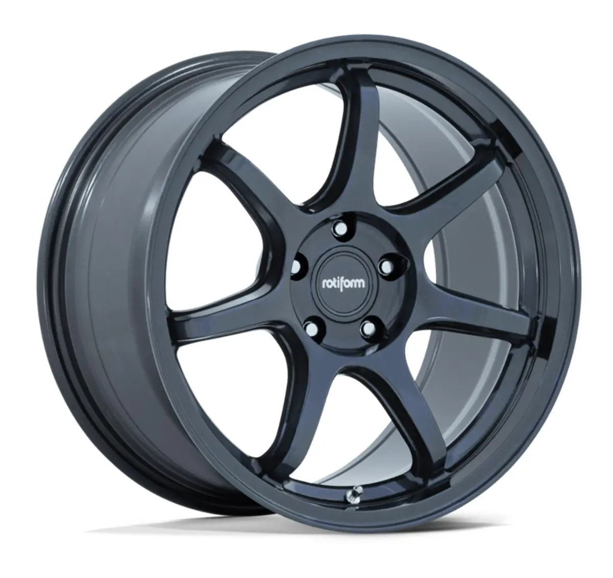 Rotiform Bpu Tesla Model 3 19" Front And Rear Wheel And Tire Package - Gloss Blue Gray 1