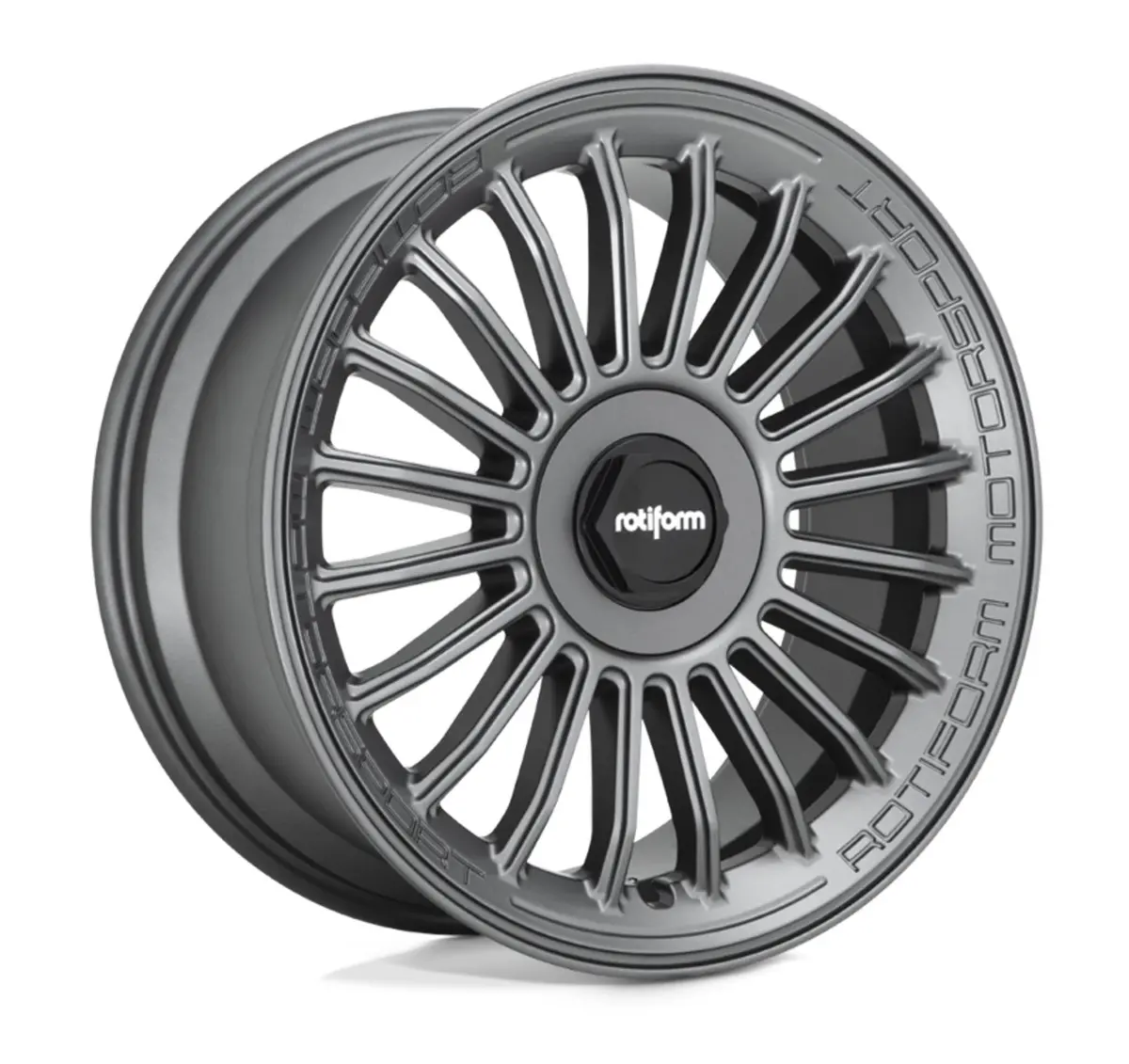 Rotiform Buc-M Tesla Model 3 19" Front And Rear Wheel And Tire Package - Anthracite 1