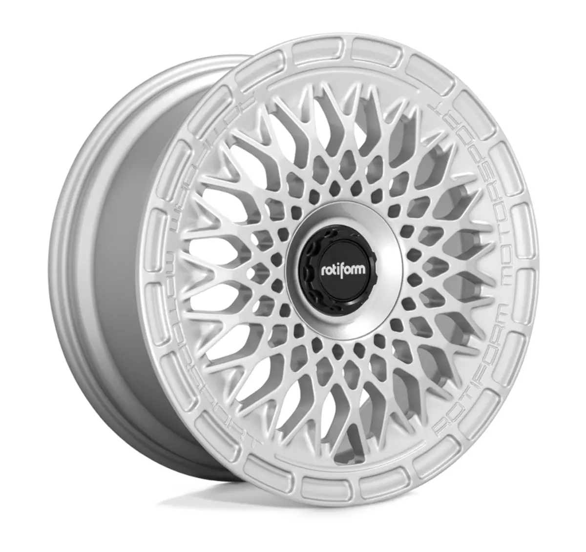 Rotiform Lhr-M Tesla Model 3 19" Front And Rear Wheel And Tire Package - Silver 1