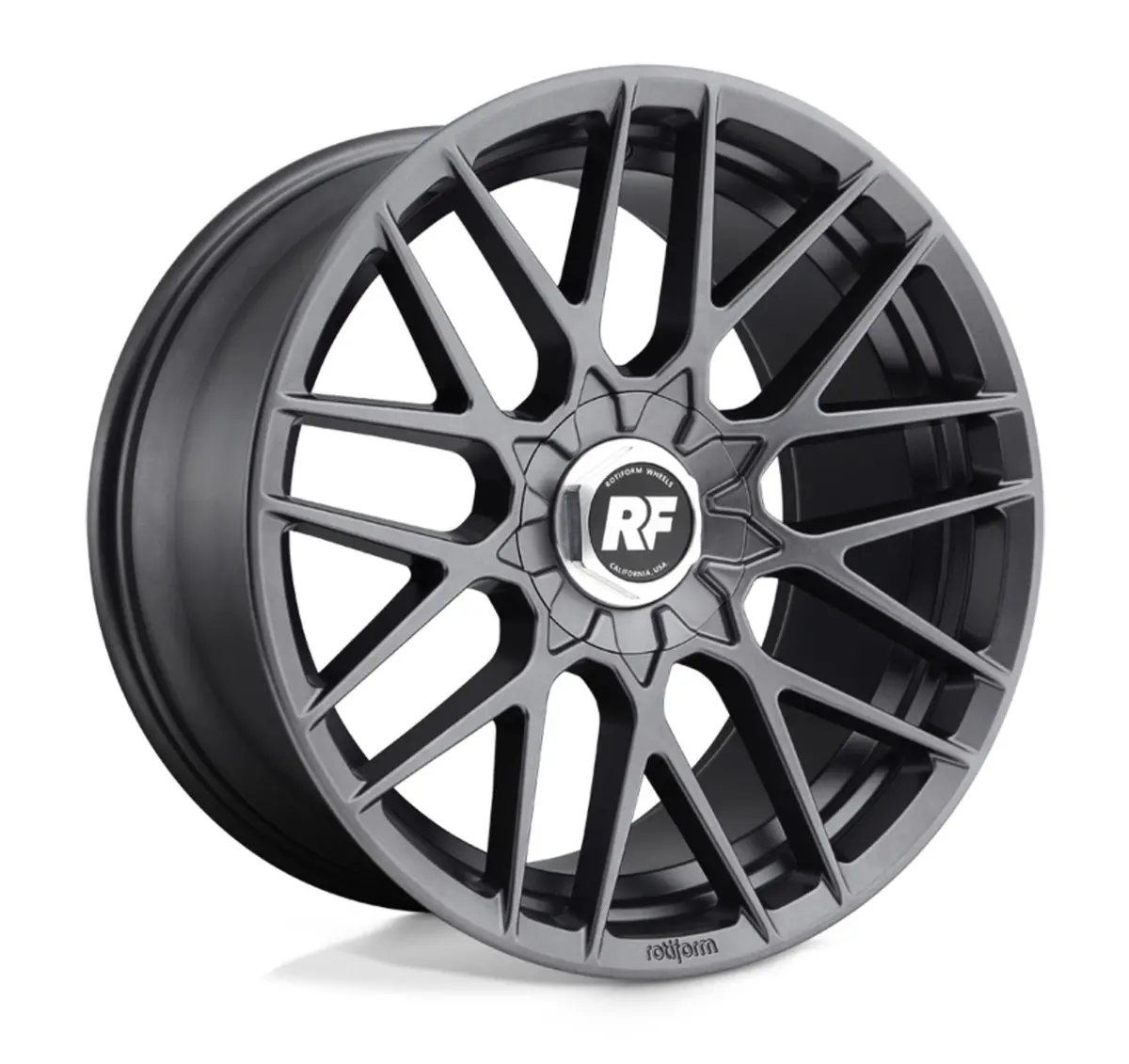 Rotiform Rse Tesla Model 3 19" Front And Rear Wheel And Tire Package - Matte Anthracite 1