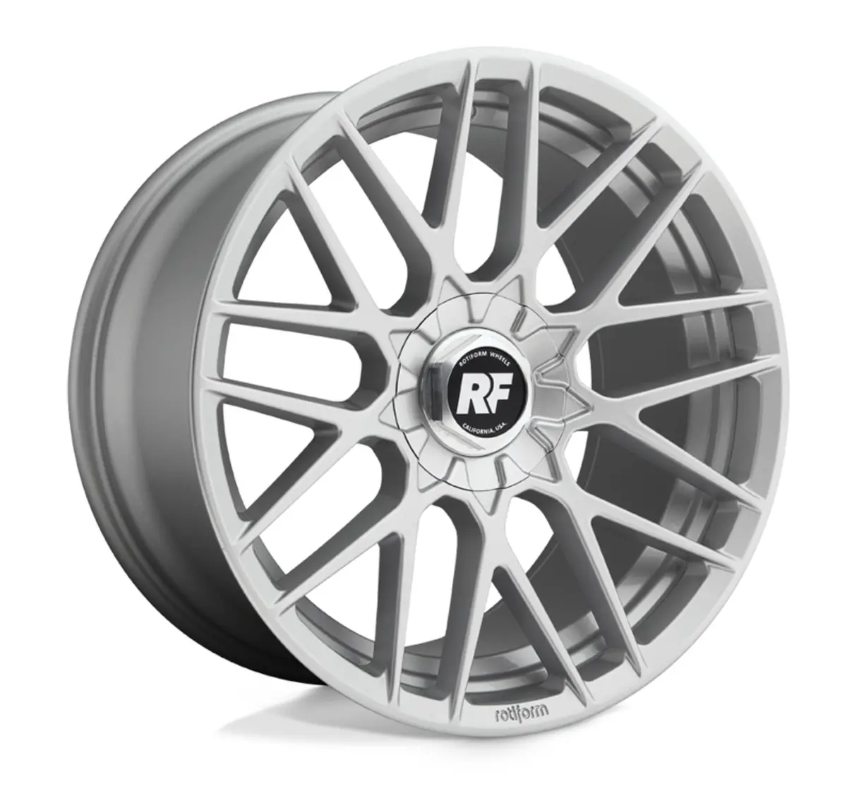 Rotiform Rse Tesla Model 3 19" Front And Rear Wheel And Tire Package - Gloss Silver 1