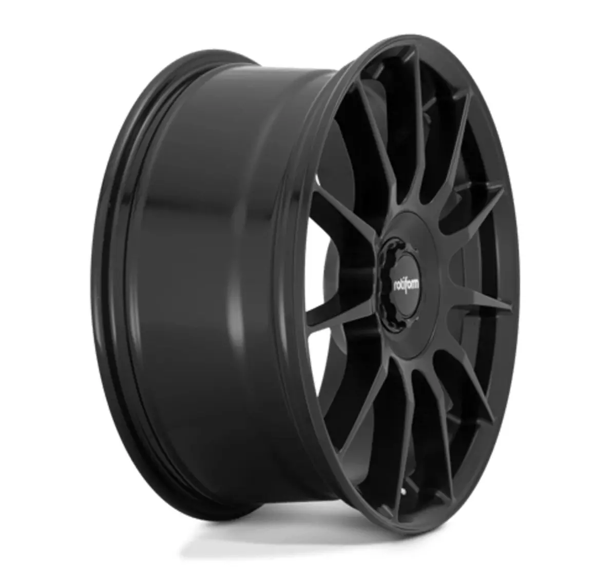 Rotiform Dtm Tesla Model 3 18" Front And Rear Wheel And Tire Package - Satin Black 4