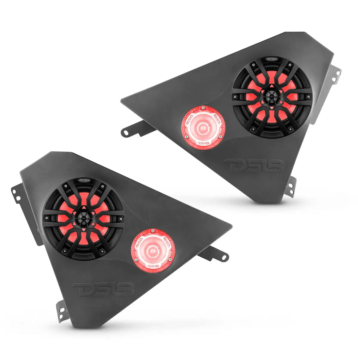 Ds18 Polaris Slingshot Front Kick Panel 2 X 6.5" Enclosure With Nxl-6/Bk And Pro-Tw1l 1