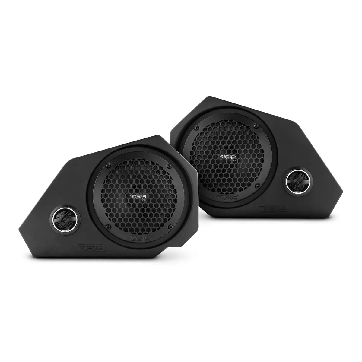 Ds18 Polaris Slingshot Side Panel 2 X 6.5" Enclosure With Pro-Sm6.2, Pro-Grill6-Ms/Bk And Zxi-T1 1