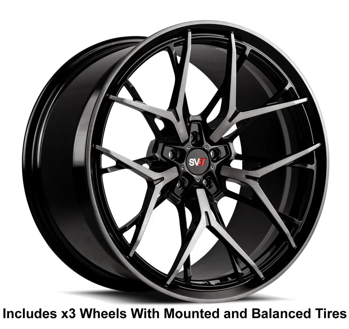Savini Sv1 R3 Slingshot 20" Super Wide Rear (345 Or 335) Wheel And Tire Package 1
