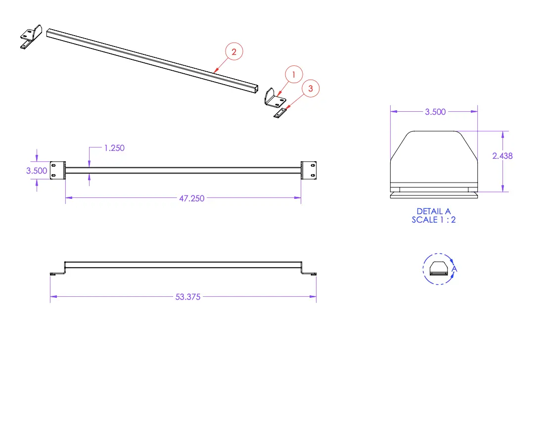 Solar Bars 2007+ Sprinter Roof Rails 2