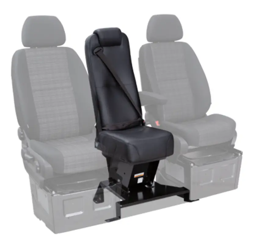 Sprinter Jump Seat W/ Quick-Release Base & Integrated 3-Point Seatbelt 1