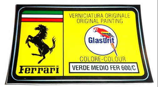 Paint Code Sticker (Verde Medio Fer 600/C) 	Fer02065 1