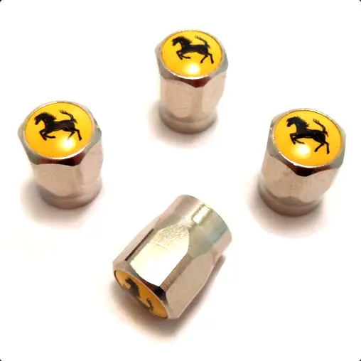 Tyre Valve Cap Set, Yellow Hexagonal 70002212 (Not Available Now) 1