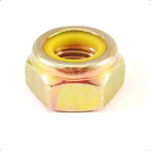 17Mm Spanner Size Nut M10 X 1.25Mm Nyloc Nut High Quality Yellow Nyloc Nut, Made To Replace Original Oem Parts Fitted In Period.  	M10nut 1