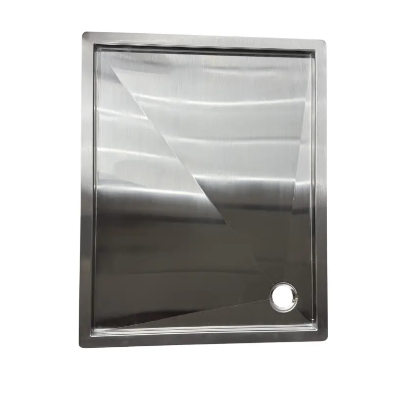 Tetravan In-Floor Shower Pan Stainless Steel 5