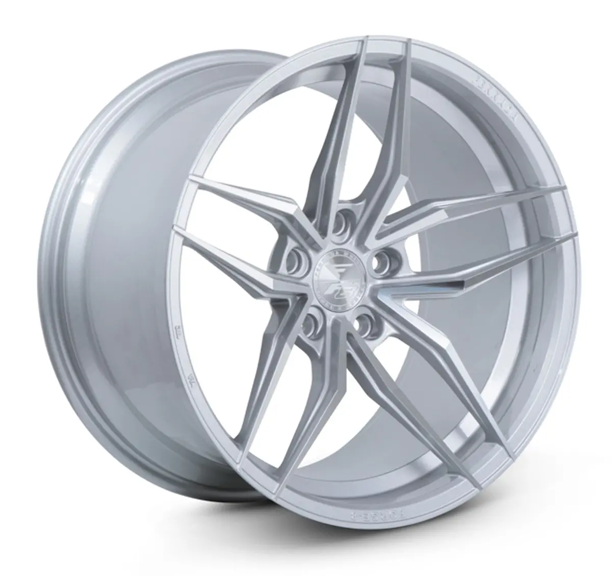 Ferrada Fr5 Tesla Model 3 20" Front And Rear Wheel And Tire Package - Machine Silver 1