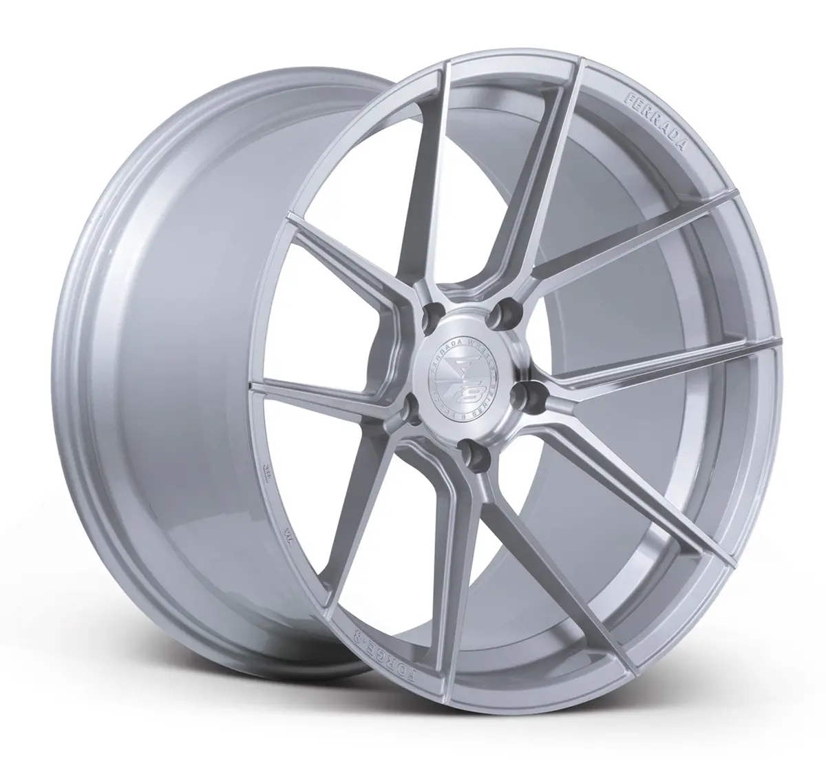 Ferrada Fr8 Tesla Model 3 20" Front And Rear Wheel And Tire Package - Machine Silver 1