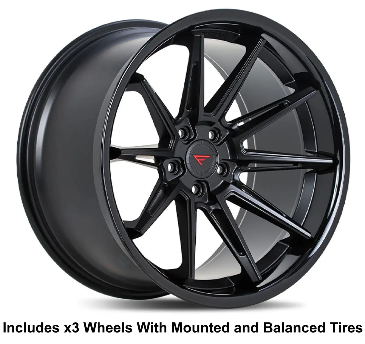 Ferrada Cm2 Slingshot 20" Front 22" Rear Wheel And Tire Package 1