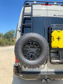 Aluminess 2019+ Mercedes Sprinter Rear Door Ladder (144"/170" High-Roof) 1