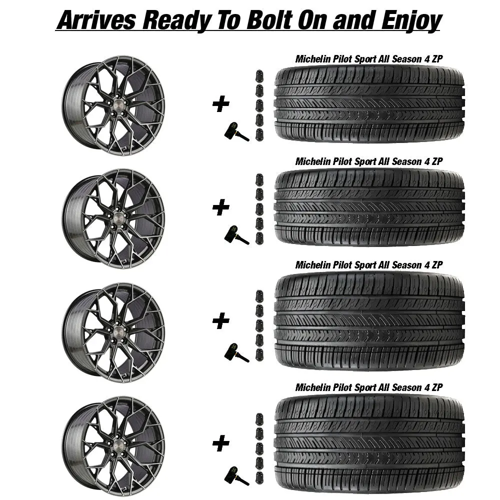 Stance Sf10 C8 Corvette 19" Front 20" Rear Wheel And Tire Package 3