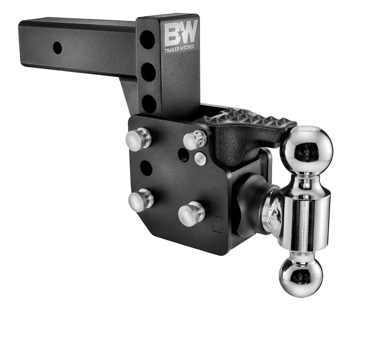 B&W Trailer Hitches Ts20053b B&W Tow & Stow Pintle Adjustable Ball Mount 1