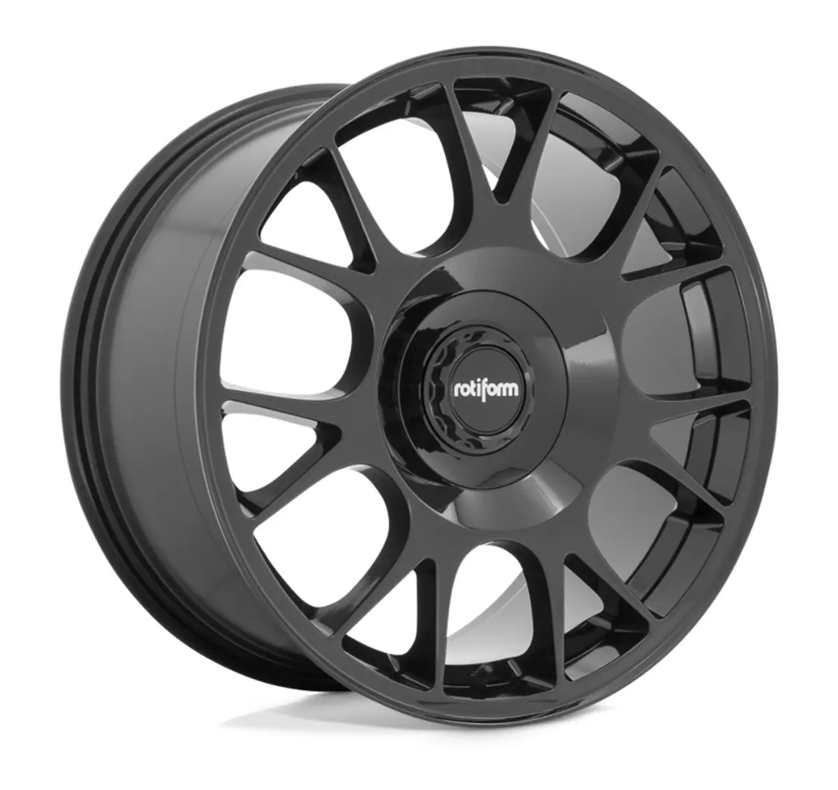 Rotiform Tuf-R Tesla Model 3 20" Front And Rear Wheel And Tire Package - Gloss Black 1
